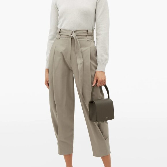 Tsatsas Malva 2 top Handle bag in army/khaki green (like new) - Picture 3 of 14